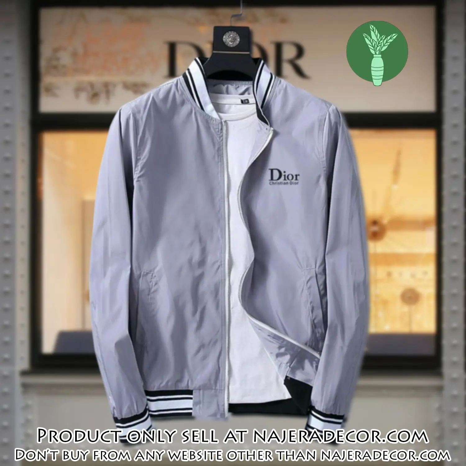 Dior luxury brand varsity zipper jacket vst1063 njr3737105